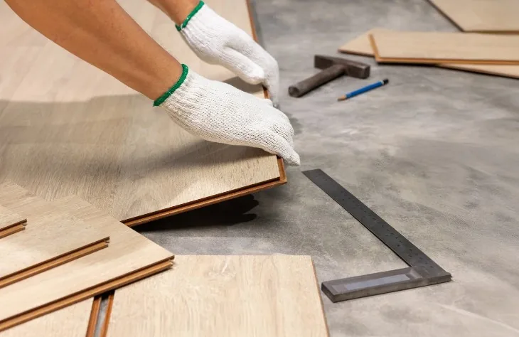 Instalación de tarima flotante de madera en vivienda de Granada
