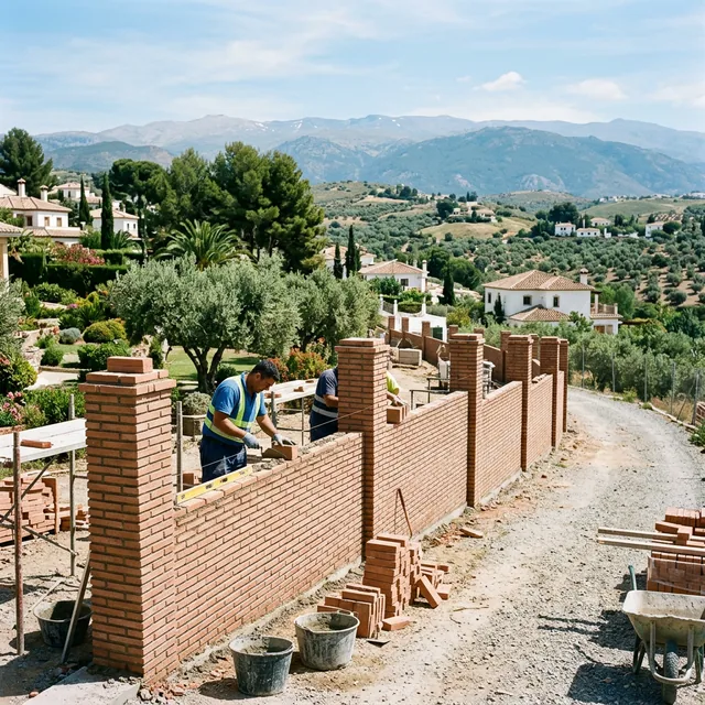 Albañiles en Las Gabias